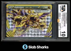 2016 POKEMON XY STEAM SIEGE #87/114 HYDREIGON BREAK RARE TGA 10 - Image 1