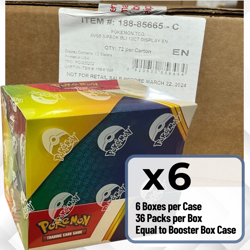 Pokemon Temporal Forces Display 6 Box Case (36 Packs per Box) - Image 1