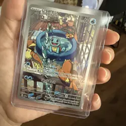 Pokemon TCG Squirtle - Illustration Rare - Stellar Crown - 148/142 - NM - Image 1