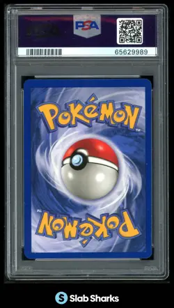 1999 POKEMON FOSSIL #10/62 LAPRAS HOLO RARE PSA 7 - Image 2