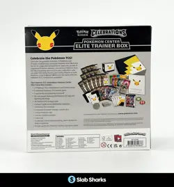 POKEMON CENTER TCG CELEBRATIONS ELITE TRAINER BOX SEALED BOX - Image 2