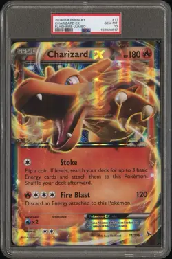 2014 Pokemon XY Flashfire #11 Charizard EX Jumbo PSA 10 - Image 1