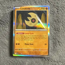 Mega Evolution Lunatone Prerelease Build and Battle Deck Sealed Pokemon TCG - Image 1