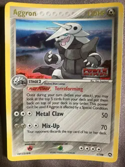 Pokemon TCG Aggron EX Power Keepers 1 Holo Holo Rare Stamped - Image 1