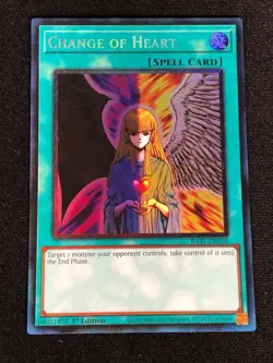 Yugioh Change of Heart RA01-EN050 1ST COLLECTORS (NM) - Image 1