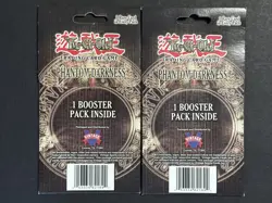 LOT of (2) Yu-Gi-Oh Phantom Darkness Factory Sealed Blister Booster Packs - Image 2