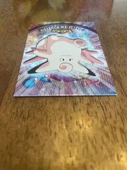 Clefable #36 - TOPPS 1999 Pokemon Card - Black Logo - Textured Flames Holo - Image 4