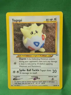 Pokemon Togepi Neo Destiny Card 56/105 Regular - Image 1