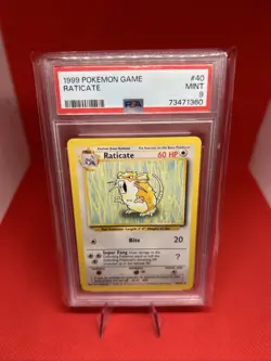 1999 Pokemon Game Raticate PSA 9 Vintage Graded Pokemon Card - Image 1
