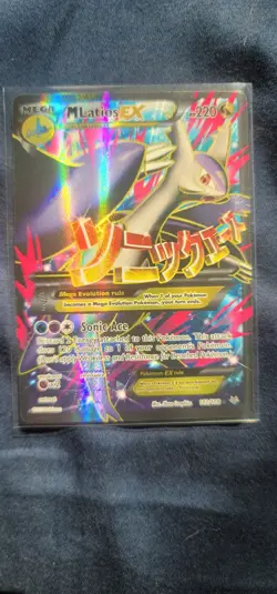 Pokemon Card TCG Mega M Latios EX Roaring Skies Full Art Holo 102/108 - Image 1