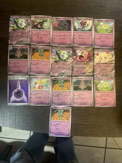 lot of 16 psychic type pokemon cards; Holo, Rev Holo, EX. NO REG! - Image 1