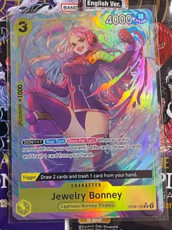 Jewelry Bonney (Parallel) OP08-105 Two Legends Foil One Piece Card - Image 1