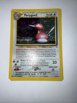 FREE SHIPPING Pokemon TCG Porygon2 Neo Revelation Holo Rare Card 12/64 MP - Image 1