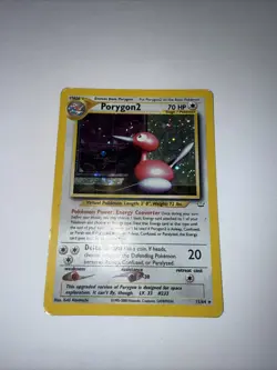 FREE SHIPPING Pokemon TCG Porygon2 Neo Revelation Holo Rare Card 12/64 MP - Image 2