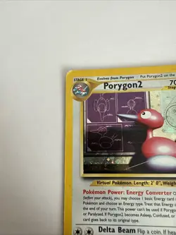 FREE SHIPPING Pokemon TCG Porygon2 Neo Revelation Holo Rare Card 12/64 MP - Image 3