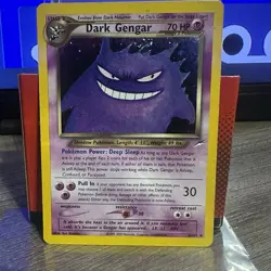 Pokemon Neo Destiny Holo Rare Dark Gengar Card TCG #6/105 LP - Image 1