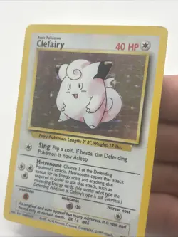 Clefairy 5/102 Holo Rare Base Set Pokemon Card - Image 3