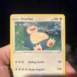 Snorlax Pokemon SWSH032 Holo Black Star Promo Card with Swirl - Image 3