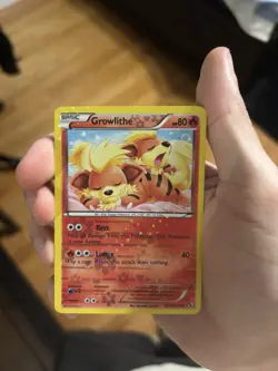 Pokemon Growlithe RC4/RC25 Legendary Treasures Radiant Collection Holo Card - Image 1