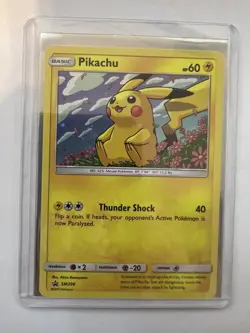 Pokemon Card TCG - Pikachu SM206 Black Star Promo Sun & Moon Promos Near Mint - Image 1