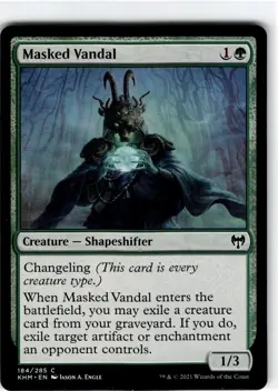 Magic the Gathering MTG Kaldheim Masked Vandal - Image 1