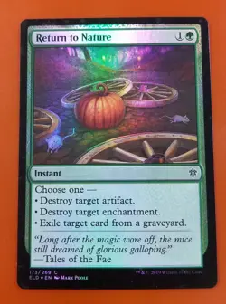 1x Return to Nature | FOIL | Throne of Eldraine | MTG Magic - Image 1