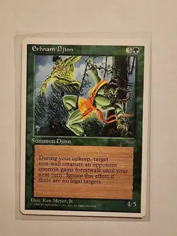 Erhnam Djinn - Chronicles - MP - MTG Magic - Uncommon - Green Creature - Image 1