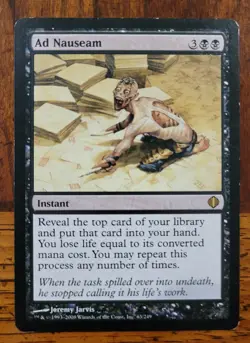 Ad Nauseum x1 MTG Shards of Alara Magic Moderate Play MP English - Image 1
