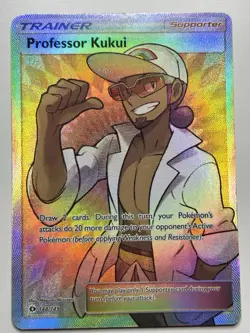 Pokemon Professor Kukui 148/149 Sun & Moon Ultra Rare Full Art Holo MP - Image 1