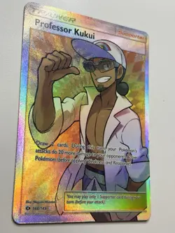 Pokemon Professor Kukui 148/149 Sun & Moon Ultra Rare Full Art Holo MP - Image 2