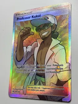 Pokemon Professor Kukui 148/149 Sun & Moon Ultra Rare Full Art Holo MP - Image 3