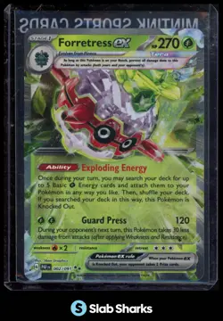 2024 POKEMON SV PALDEAN FATES - PAF EN #002/091 FORRETRESS EX DOUBLE RARE - Image 1