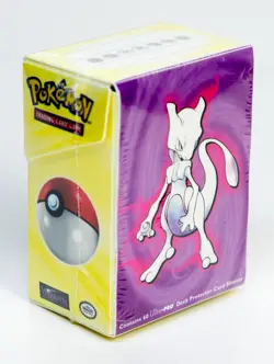 1999 Wizards of the Coast Vintage Pokemon Pikachu Mewtwo Ultra Pro Deck Box T50 - Image 2