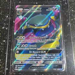 Alolan Muk-GX (Full Art) - 138/147 Ultra Rare Burning Shadows NM Pokemon TCG B16 - Image 1