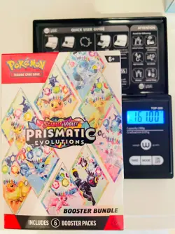 Pokemon TCG Prismatic Evolutions Booster Bundle Box 161 g HEAVY GOD U 🔥 - Image 1