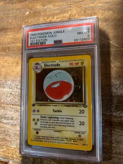 POKEMON Jungle 1999 1st Edition ELECTRODE Holo #2 PSA 8 RARE - Image 1