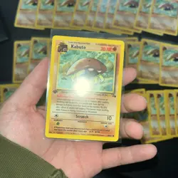 Pokemon Lot TCG Kabuto 50/62 Fossil 1st Edition, 26 Mint, 10 Hp, 37 Total - Image 2