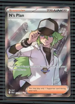 2025 Pokemon SV: BLK EN-Black Bolt #163/086 N's Plan - Image 1