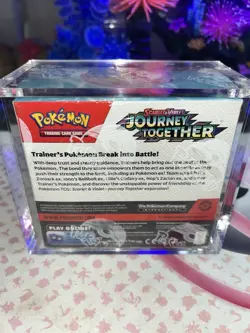 Pokemon TCG Enhanced Journey Together Booster Box Factory Sealed + Acrylic Case - Image 2