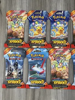 Pokemon TCG Scarlet & Violet Surging Sparks Sleeved Booster Packs 10x NEW - Image 2