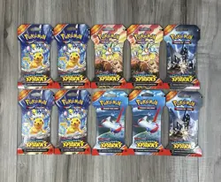 Pokemon TCG Scarlet & Violet Surging Sparks Sleeved Booster Packs 10x NEW - Image 1
