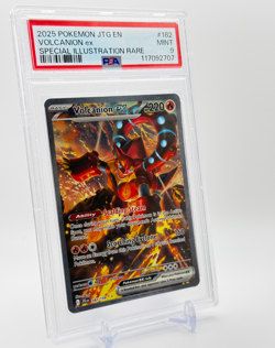 2025 Pokemon Sv09: Journey Together VOLCANION EX 182/159 Full Art Holo PSA 9 - Image 3