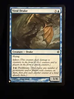 Viral Drake New Phyrexia Regular NM The List Mystery MTG Magic Card - Image 1