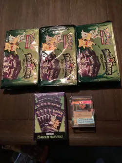 Pokemon 2023 Trick Or Trade 165 (3 card) sealed Packs And 1-30 card complete set - Image 1