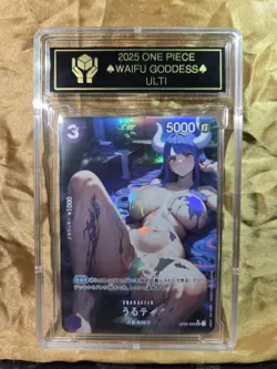 ULTI One Piece Anime Waifu Goddess CUSTOM CARD Gold/Black label - Image 1