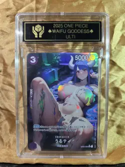 ULTI One Piece Anime Waifu Goddess CUSTOM CARD Gold/Black label - Image 2