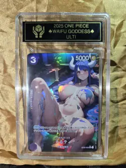ULTI One Piece Anime Waifu Goddess CUSTOM CARD Gold/Black label - Image 3