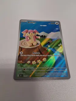 Pokemon TCG Audino 2025 Holo Black Bolt Illustration Rare Card 151/086 Sv: Black - Image 1