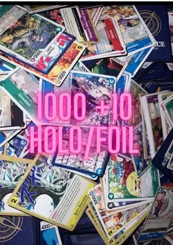 One Piece 1,000 Cards Bulk Lot TCG Card Game Mixed Cards Near Mint ENGLISH - Image 1