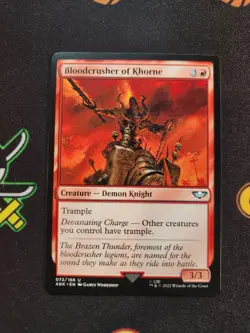 EXACT CARD PICTURED Bloodcrusher Khorne 40K 072/168 MTG Warhammer 40k Eng Non-F - Image 1